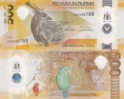 *500 filipínskych piso Filipíny 2024 P240a polymer UNC - Kliknutím na obrázok zatvorte -